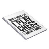 Dat is wat ik doe als ik schaak schimmeldoeken. notitieboek (Rechterzijde)