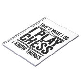 Dat is wat ik doe als ik schaak schimmeldoeken. notitieboek (Linkerzijde)