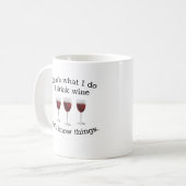 Dat is wat ik doe als ik wijn drink koffiemok (Voorkant links)