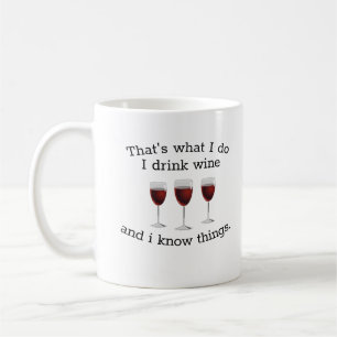 Dat is wat ik doe als ik wijn drink koffiemok