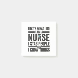 Dat is wat ik doe als verpleegster... ik ben een v post-it® notes