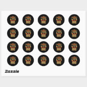 Dat is wat ik doe - BBQ - Funny Bar B Que Ronde Sticker (Vel)