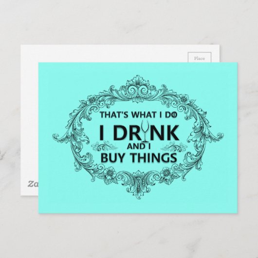 Dat is wat ik doe briefkaart (Voorkant / Achterkant)