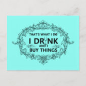 Dat is wat ik doe briefkaart (Voorkant)