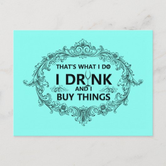 Dat is wat ik doe briefkaart (Voorkant)