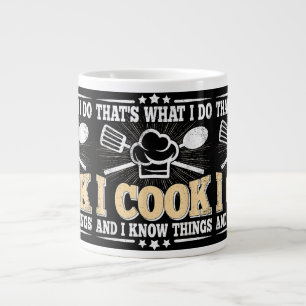 Dat is wat ik doe en ik weet dingen die grappig zi grote koffiekop