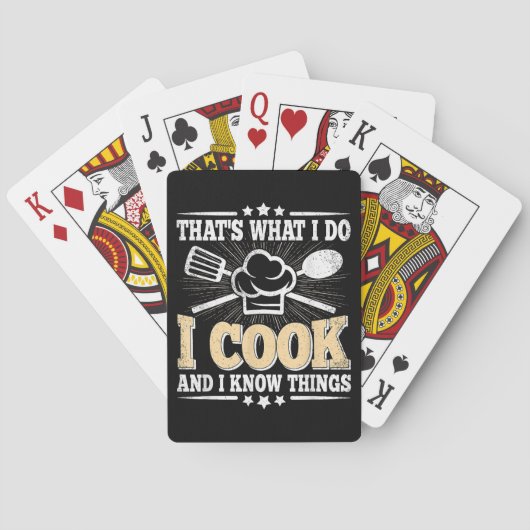 Dat is wat ik doe en ik weet dingen die grappig zi pokerkaarten (Achterkant)