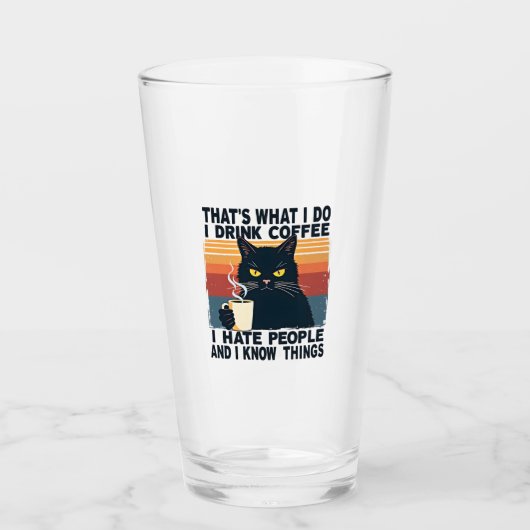Dat is wat ik doe, ik drink koffie, ik haat mensen glas (Voorkant)