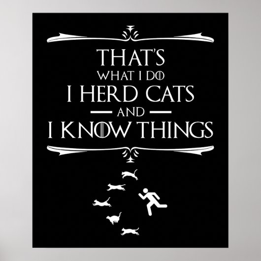 Dat is wat ik doe - ik hoorde katten en ik weet di poster (Voorkant)