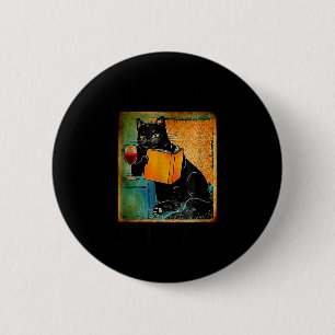 Dat is wat ik doe ik lees boeken ik drink wijn ik ronde button 5,7 cm