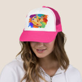 Dat is wat ik doe, ik maak kunst en ik vergeet din trucker pet (In situ)