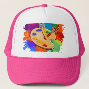 Dat is wat ik doe, ik maak kunst en ik vergeet din trucker pet