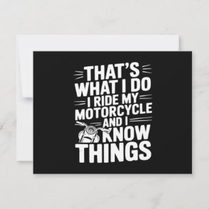 Dat is wat ik doe, ik rijd op mijn motorfiets en i