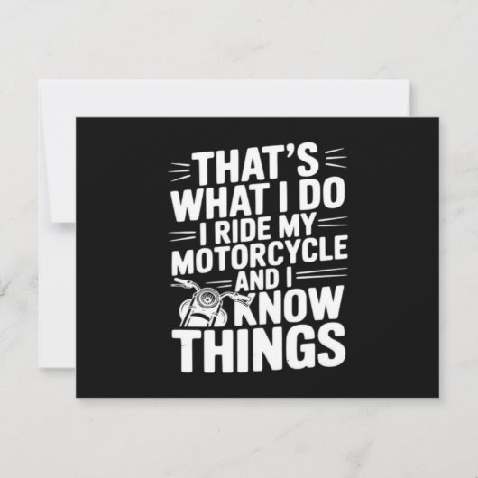 Dat is wat ik doe, ik rijd op mijn motorfiets en i (Voorkant)
