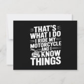 Dat is wat ik doe, ik rijd op mijn motorfiets en i (Achterkant)