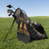 Dat is wat ik doe, ik speel golf, ik drink bourbon golfhanddoek (Groen)