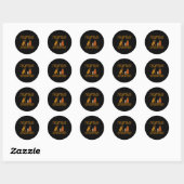Dat is wat ik doe, ik speel golf, ik drink bourbon ronde sticker (Vel)