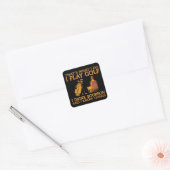 Dat is wat ik doe, ik speel golf, ik drink bourbon vierkante sticker (Envelop)