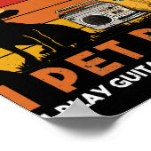 Dat is wat ik doe met honden en gitaren spelen poster (Hoek)