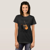 Dat is wat ik doe met katten die ik gitaren speel t-shirt (Voorkant volledig)