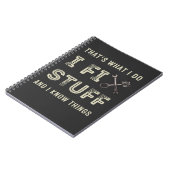 Dat is wat ik doe om dingen te repareren en ik wee notitieboek (Linkerzijde)