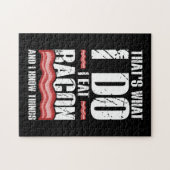 Dat is wat ik eet Bacon en ik weet dingen op Legpuzzel (Horizontaal)