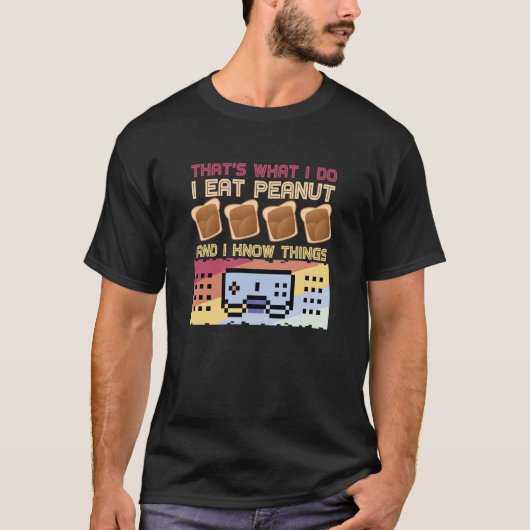 Dat is wat ik eet met pindakaas t-shirt (Voorkant)
