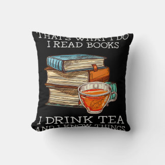 Dat is wat ik lees boeken in drink tea kussen
