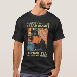 Dat is wat ik lees boeken in drink tea t-shirt
