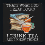 Dat is wat ik lees boeken in drink tea vierkante klok<br><div class="desc">Dat is wat ik lees boeken in drink tea</div>