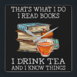 Dat is wat ik lees boeken in drink tea vierkante klok<br><div class="desc">Dat is wat ik lees boeken in drink tea</div>
