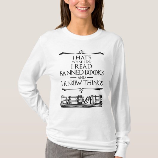 Dat is wat ik lees voor verboden boeken t-shirt (Voorkant)