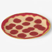 Dat is wat pizza. Pizzafeest Papieren Bordje (Gekanteld)