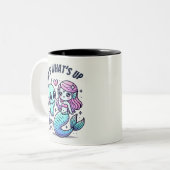 Dat is wat roze Medusa liefde is Tweekleurige Koffiemok (Voorkant links)