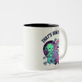 Dat is wat roze Punk liefde is Tweekleurige Koffiemok (Voorkant rechts)