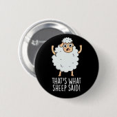 Dat is wat schapen zeiden Grappige dier grap Donke Ronde Button 5,7 Cm (Voorkant /achterkant)