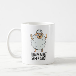 Dat is wat schapen zeiden Grappige dier grap Koffiemok