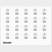 Dat is wat schapen zeiden Grappige dier grap Ronde Sticker (Vel)