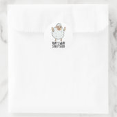 Dat is wat schapen zeiden Grappige dier grap Ronde Sticker (Tas)