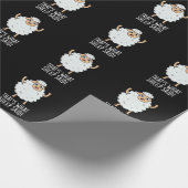 Dat is wat schapen zeiden Grappige Dierenwoordspel Cadeaupapier (Hoek)