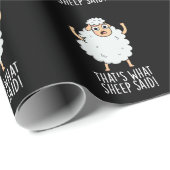 Dat is wat schapen zeiden Grappige Dierenwoordspel Cadeaupapier (Rol Hoek)