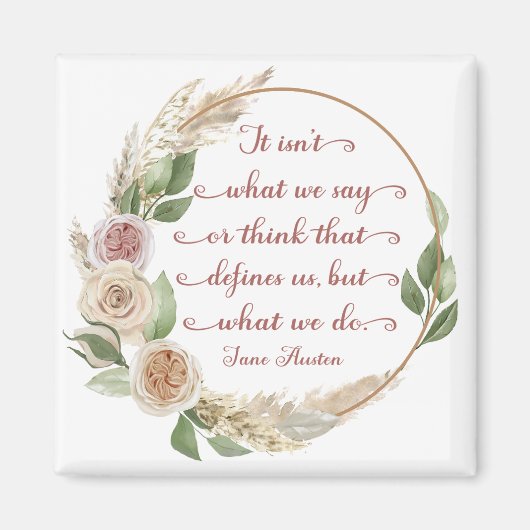 Dat is wat we doen Jane Austen Quote Magnet (Voorkant)