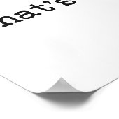 Dat is wat ze citaat zei poster (Hoek)