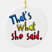 dat is wat ze ornament zei (Achterkant)