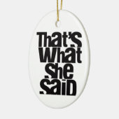 DAT IS WAT ZE ZEI: boomversiering Keramisch Ornament (Links)