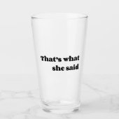 Dat is wat ze zei glas (Voorkant)