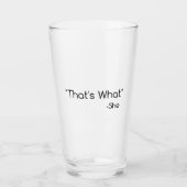 Dat is wat ze zei glas (Voorkant)