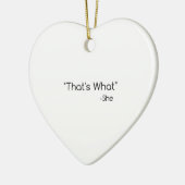 Dat is wat ze zei keramisch ornament (Links)