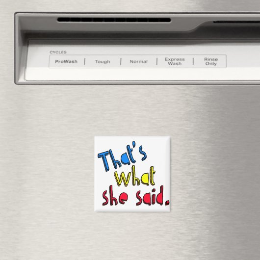 Dat is wat ze zei magneet (Insitu (Vaatwasser))