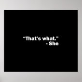 Dat is wat ze zei poster (Voorkant)